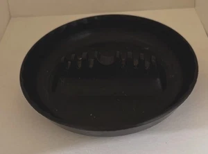 MCM 6 Slot Cigarette & 1 Slot Cigar Large Ashtray GES-LINE 341 USA 7”Round Black - Picture 1 of 4