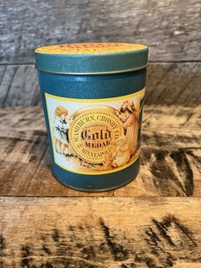 Vtg Round Tin Container Box Gold Medal Flour Home Decor - Picture 1 of 10