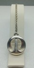 ANTONIO FALLACI Sculptural Pendant Necklace Silver 925 NOS Vintage 70s Signed