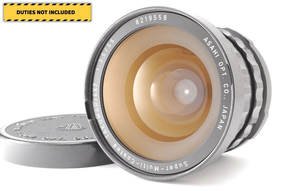 [Near MINT] Pentax SMC Takumar 6x7 55mm F3.5 Wide Angle Lens 6x7 67 From JAPAN - Image 1 of 4