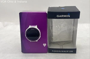 NIP Garmin Forerunner 220 Fitness Watch Purple & White - Photo 1 sur 7