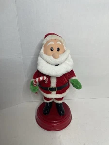 Gemmy FRANCÉS Navidad Papá Noel Botín Sacudiendo Canto Vive Le Vent Decoración LEER - Imagen 1 de 5