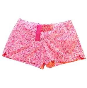 Lilly Pulitzer LARGE Pink Shandy INVEST A GATOR OCEAN VIEW SHORTS PullOn NWT - Picture 1 of 9