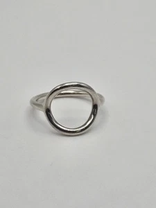 Silpada Sterling Silver Karma Open Circle Minimalist Ring Size 9 R2932 - Picture 1 of 7