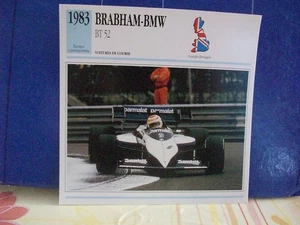 CARTE FICHE AUTO  BRABHAM BMW BT 52 - Picture 1 of 1