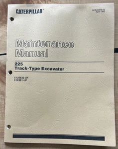 CATERPILLAR Maintenance Manual 225 Track-Type Excavator SEBU5616-03 1983 - Picture 1 of 4