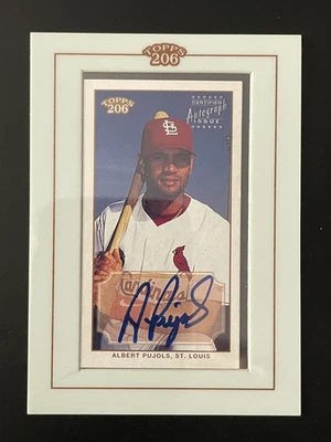 2002 Topps T206 Certified Series 3 Serial Numbered Baseball Albert Pujols Auto - Image 1 of 2