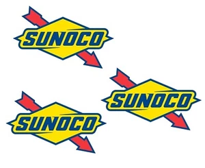Set of Three Sunoco Gasoline Logo Decals Stickers for Car Window/Truck/Laptop - Bild 1 von 2