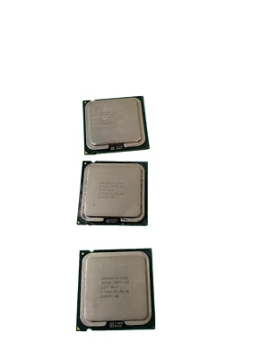 LOT OF 3 Intel Core 2 Duo E7500 2.93Ghz,3M, 1066, 2-Core LGA775 CPU, SLB9Z - Image 1 of 3