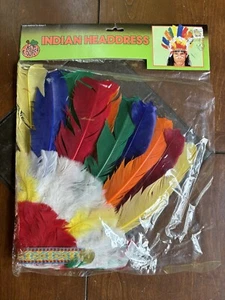 VINTAGE NATIVE AMERICAN INDIAN CHILDS HEAD DRESS NOS! - Picture 1 of 7