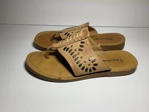 Sandalias tanga plana marrón Bare Traps talla 7 - Imagen 1 de 5
