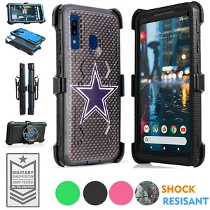 Für Samsung Galaxy A20/A30 Robuste Holster Defender Rüstung Case + Einbaudisplay - Bild 1 von 41
