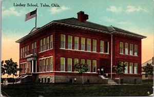 Postcard Lindsey School in Tulsa, Oklahoma - Picture 1 of 2