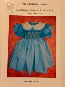 Smocking Plate #266 BUNNY PATCH by Pat Garretson - Picture 1 of 2