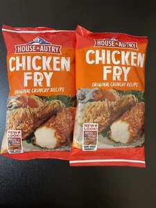 House Autry 2p Lot Orig Crunchy Recipe Chicken Frying Mix 10oz BB 9/17/2026 (x2) - Picture 1 of 2
