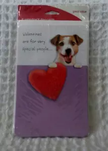 Tarjeta de felicitación American Greetings DÍA DE SAN VALENTÍN SEIS perros corazón personas especiales NUEVO - Imagen 1 de 4