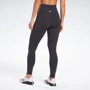 BNWT Reebok Ladies Black Lux Highrise Leggings Active wear - Picture 1 of 6