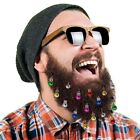 Christmas Ornament Mini Bell Hair Beard Clip On Mustache Clip Festive Baubles