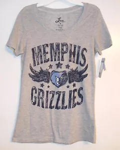 NBA Store Luxe Womens Memphis Gizzlies Gray T-Shirts Sizes Sm, Med and XLg NWT - Picture 1 of 1