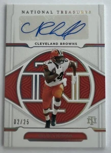 Autógrafo Nick Chubb Auto 2021 Panini National Treasures/25 - Imagen 1 de 2