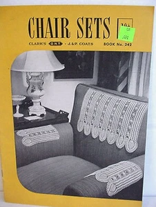 Chair Sets #242 and Chair Sets and Runners #261; 40s Copyright, Good Condition - Picture 1 of 4