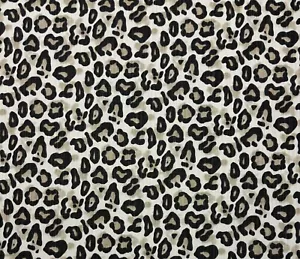PREMIER PRINTS GOBI BEIGE BLACK LEOPARD SPOTS MULTIUSE FABRIC BY THE YARD 54"W - Picture 1 of 6