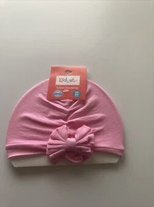 Baby Girl Hat Infant Bow Tie Cotton Pink Turban Beanie Head Wrap Kids Cap - Picture 1 of 2