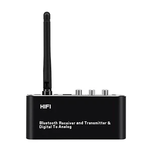 Audio Receiver Digital To Analog Converter Bluetooth Optical RCA 3.5mm Adapter - Picture 1 of 11