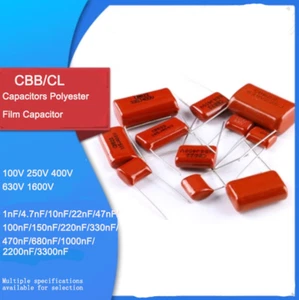 CBB/CL Capacitors Polyester Film Capacitor 100V 250V 400V 630V 1600V 1NF -3.3uF - Picture 1 of 33