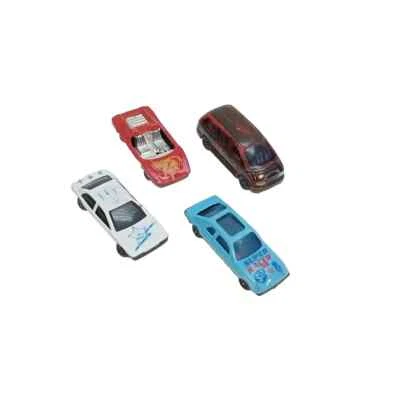 Children's Small Toy Cars 4 Pieces Different Colored Car Automobile Collectible - Image 1 of 4