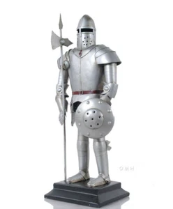 Statua armatura da cavaliere medievale tuta con metallo amembrato modello 17" arredamento casa - Foto 1 di 8