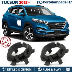 Coppia ADATTATORI montaggio KIT LED H7 Portalampada per Hyundai Tucson III 2015> - Foto 1 di 7