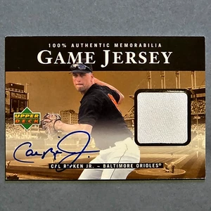 2000 UD Upper Deck Game Jersey Auto - Cal Ripken Jr HOF Orioles Autograph relic - Bild 1 von 2