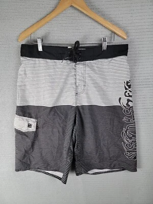Island Haze Board Shorts Hombre Calzoncillos Talla Grande Cintura 33 Rayas Foto 1 de 4