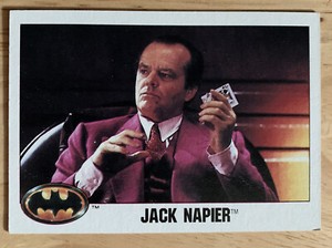 Vintage Topps 1989 Batman Trading Card Jack Napier card 5 of Series 1