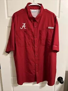 Columbia PFG Hemd Herren 2XL Burgunderrot Angeln Alabama Crimson Tide NCAA - Bild 1 von 4