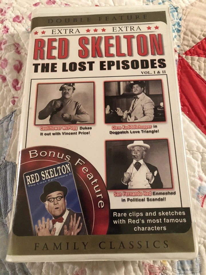 Red Skelton - The Lost Episodes: Vol. I  II VHS Double Feature Clamshell - Image 1 of 3