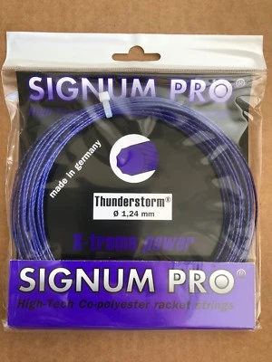 SIGNUM-PRO (5 PACKS) Signum Pro Thunderstorm 17G (1.24mm) Tennis String-(12M-Set)