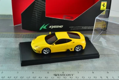 Kyosho Ferrari 360 Modena car Yellow 1/43 Scale  - Image 1 of 2