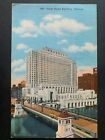 Postcard Chicago IL - Daily News Building at Madison Canal - WMAQ Studios