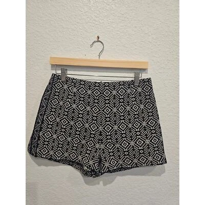 Ecote High Rise Shorts Black Aztec Urban Outfitters Festival Size 6 - Image 1 of 4