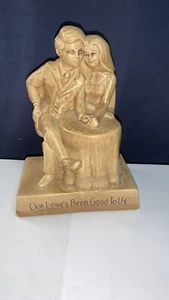 Rare Color 1971 R&W Berries Co’s Couples Figurine Our Love’s Been Good To Us - Picture 1 of 11