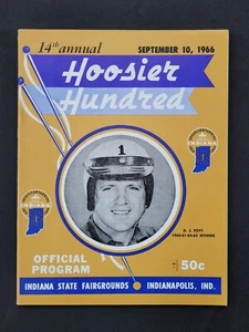 Programa Hoosier 100 1966 USAC Indiana State Fairgrounds, Mario Andretti gana - Imagen 1 de 14