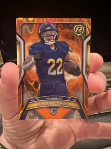 2025 Topps Resurgence ~ Blake Corum #150 RC ~ Orange Power Surge /25 ~ Rams RB🟠 - Bild 1 von 2