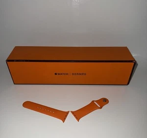 Authentique bracelet Apple Watch Hermes Single Tour - Orange (40 mm, S/M) - Photo 1 sur 4