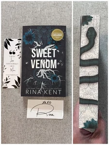 Sweet Venom Rina Kent Signed Barnes & Noble Exclusive Sprayed Edge Art Bookmark - Bild 1 von 10