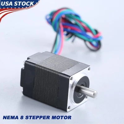 Motor paso a paso Nema 8 1,8 grados 0,6 A 4 cables para impresora 3D máquina CNC robot Foto 1 de 4