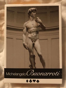 Modiano Michaelangelo David Playing Cards ~2002~Made In Italy~ Art - Picture 1 of 4