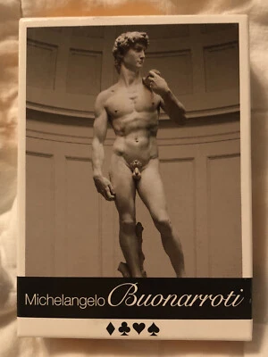 Modiano Michaelangelo David Playing Cards ~2002~Made In Italy~ Art - Image 1 of 4