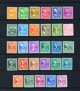 USA MNH Präsidentenausgabe von 1938 803-831 XX922 - Bild 1 von 1